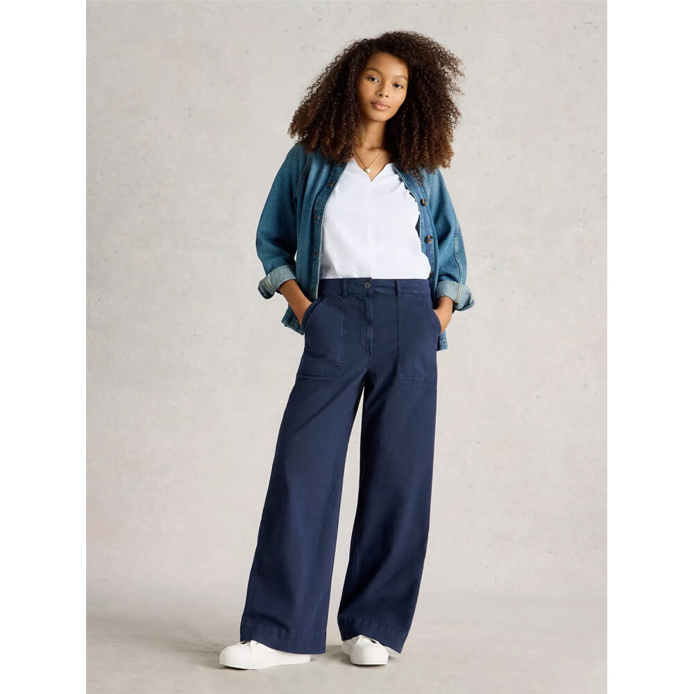 White Stuff Twister Chino Wide Leg Trouser